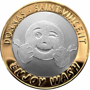 Gettone per Cars Wash Bimetallico