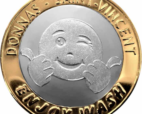 Gettone per Cars Wash Bimetallico